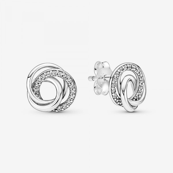 Pandora - Zilveren Oorbellen 291076C01 Family Always Encircled