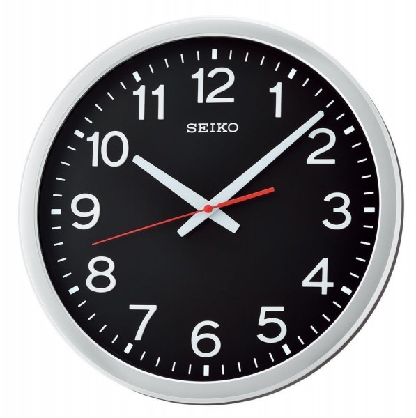 Seiko Wandklok Quartz QXA732S Zwart Wit