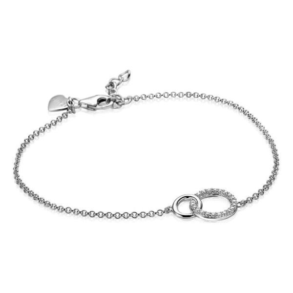 Zinzi - Zilveren Armband ZIA1782 Verbonden Cirkels