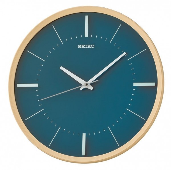 Seiko Wandklok Quartz QXA731Y Blauw Groen