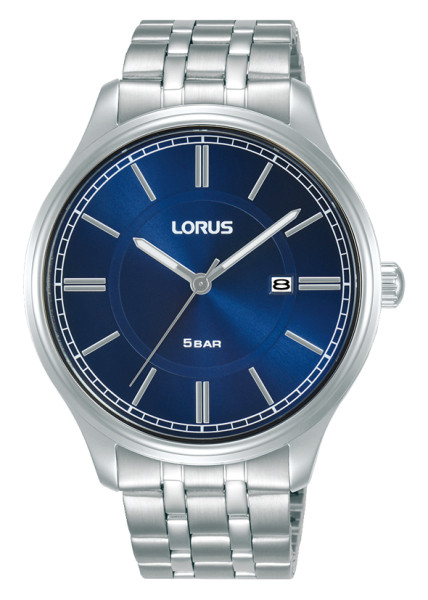 LORUS Herenhorloge Staal Zilverkleurig-Blauw RH949PX9