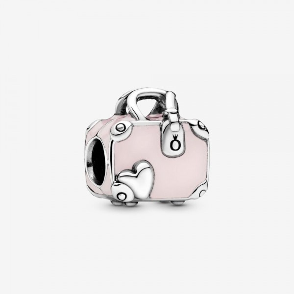 Pandora - Zilveren Bedel Emaille 798063EN124 Love to travel - reiskoffer