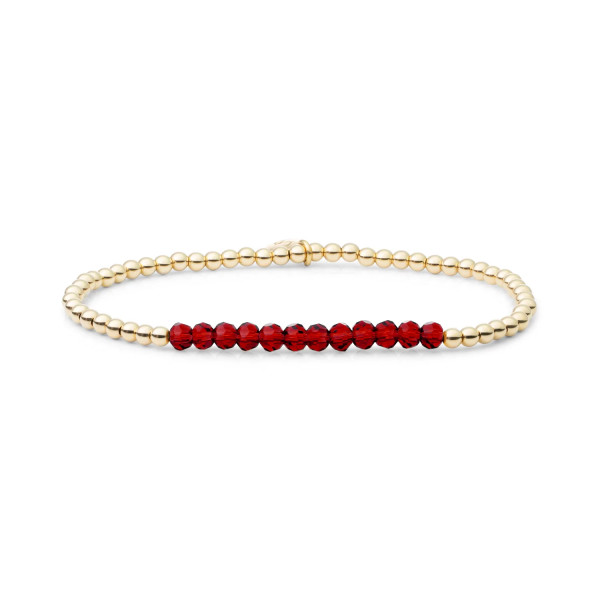 Sparkling Jewels Ruby Quartz Universe armband SBG-GEM50-3MM-LINE
