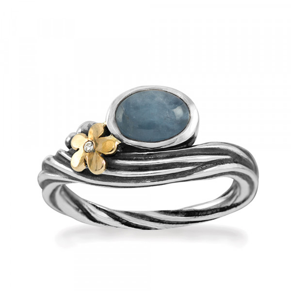 Rabinovich - Hawaii 70703803 Zilveren Ring met Goud