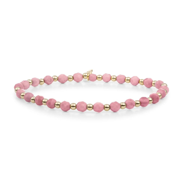 Sparkling Jewels Pink Rhodonite Interstellar Armband SBG-GEM24-3MM-MIX