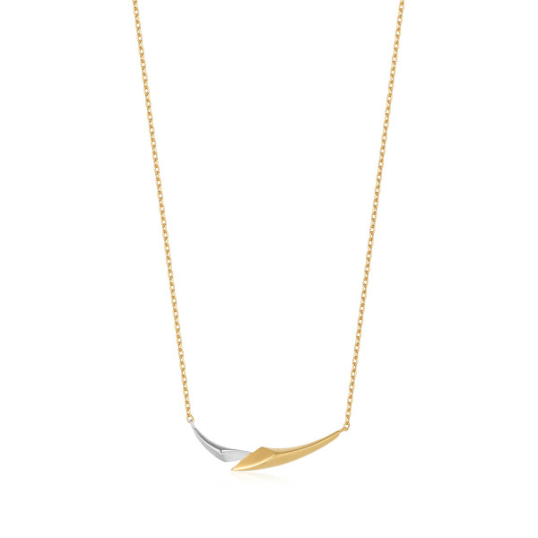 Ania Haie Tough Love Zilveren Goudkleurige Ketting N049-02T