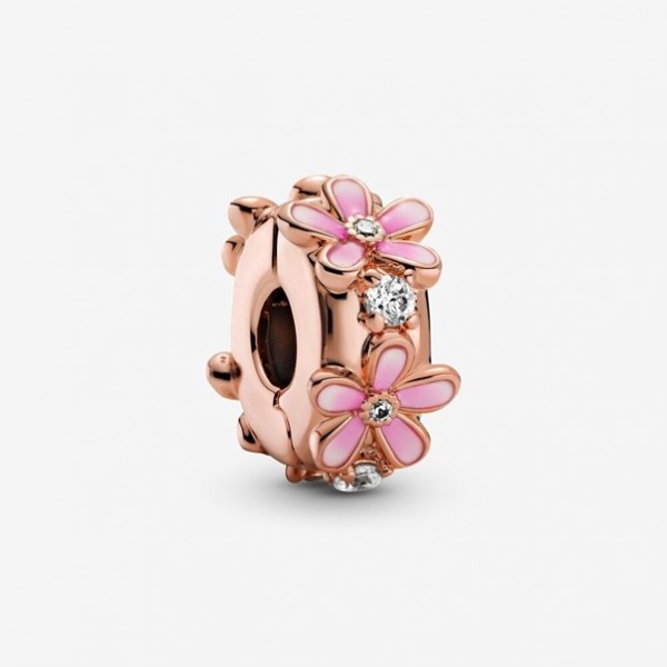 Pandora Moments - Pink Daisy Clip Rosékleurig 788809C01