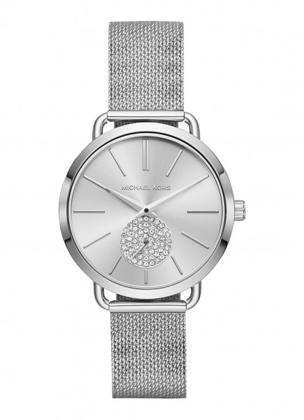 Michael Kors - Portia MK3843 Dameshorloge - Zilverkleurig Zirkonia