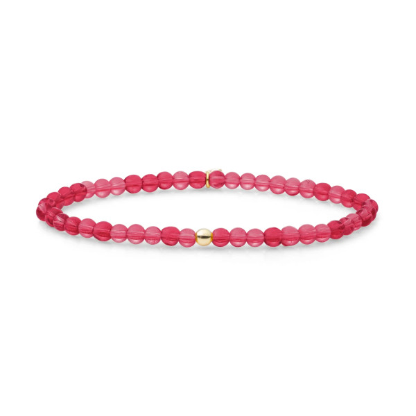 Sparkling Jewels Fuchsia Quartz Saturn SBG-GEM51-ADD-4MM