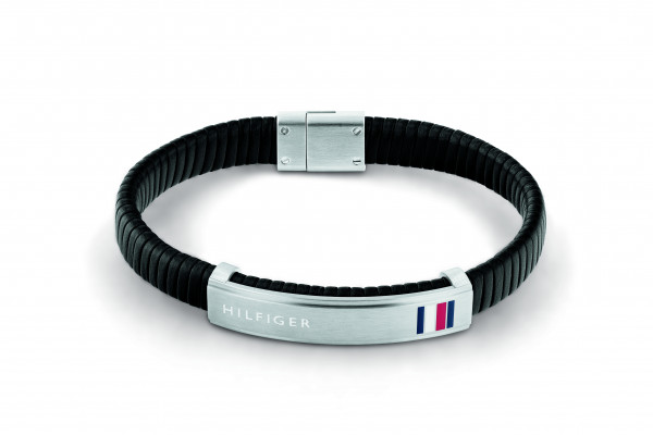 Tommy Hilfiger - Herenarmband TJ2790349 Zwart Leer