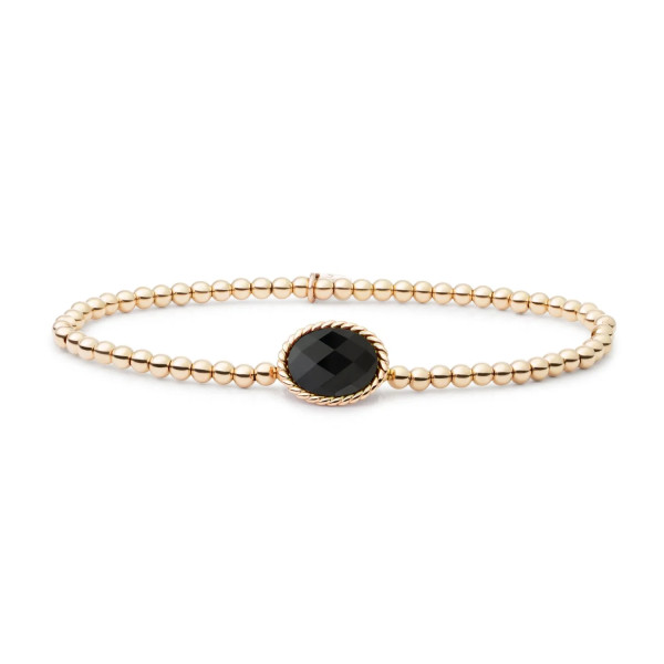 Sparkling Jewels Onyx Twist armband SB-G-3MM-TG07