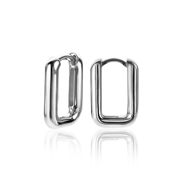 ZINZI zilveren luxe oorringen 18x3 mm ovale vorm ZIO2222