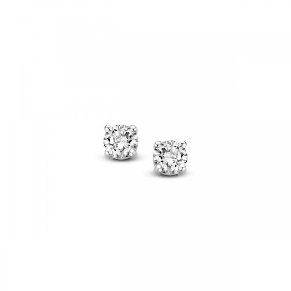 Briljant - Classico Witgouden Oorknoppen 0,20crt Diamant (2x0,10crt)