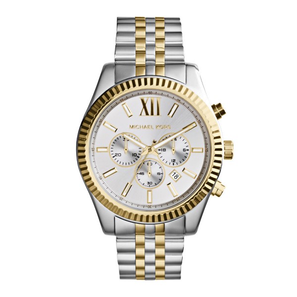 Michael Kors - Lexington Chronograaf MK8344 Herenhorloge - Zilverkleurig