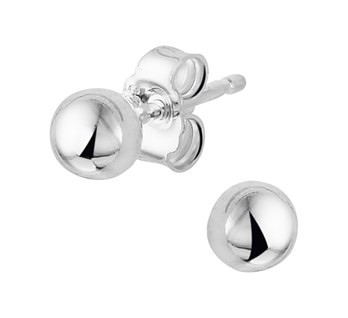 Zilveren Oorknopjes Bolletje 4mm