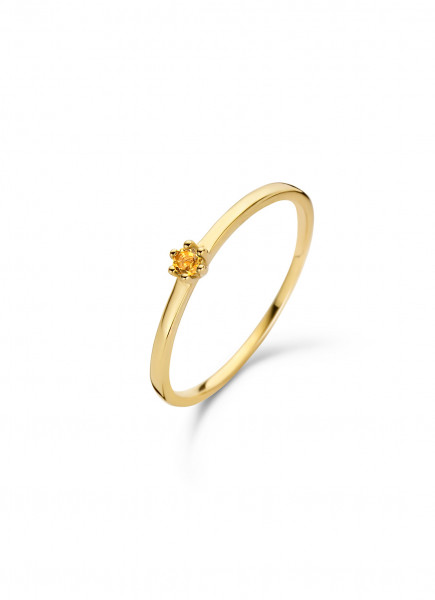 Jackie - Gouden Ring JKR20.007.54 Citrine