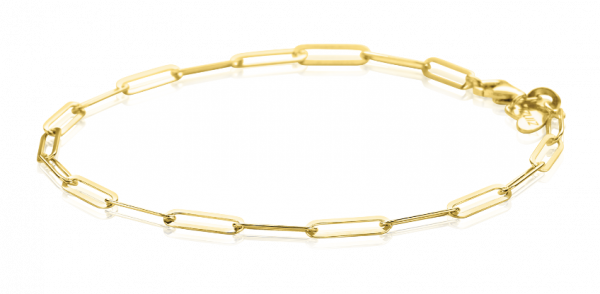 Zinzi Gouden Armband Paperclip schakel ZGA297