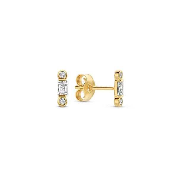 Jackie Gouden Letizia Topaz Baquette Oorstekers JKE22.267