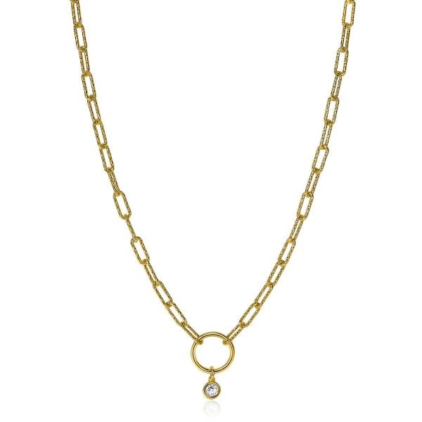 Zinzi - Zilveren Collier ZIC2200Y Goudkleurig