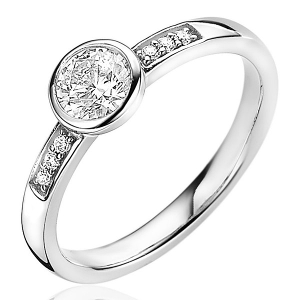 Zinzi - Zilveren Aanschuifring ZIR1662-56 Zirkonia
