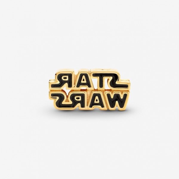 Pandora - Zilveren Sar Wars Bedel 769247C01 Goudkleurig 3D Logo