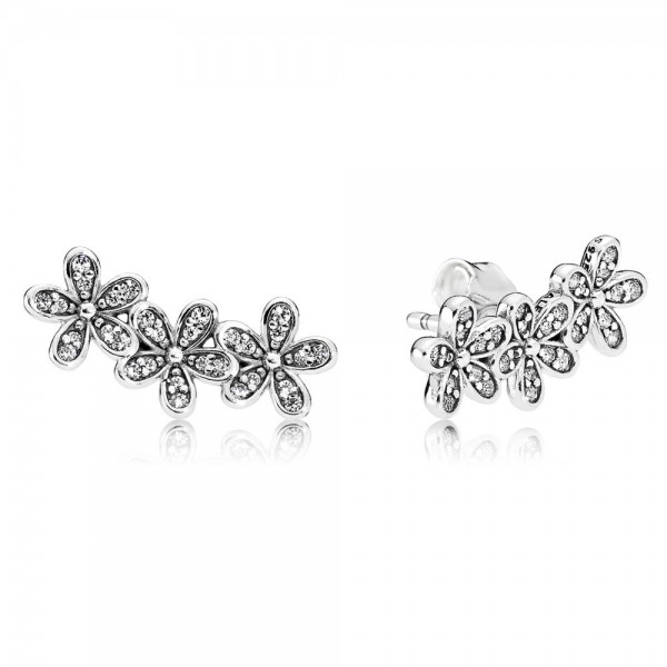 Pandora - Zilveren Oorknoppen 290744CZ Daisy Flower