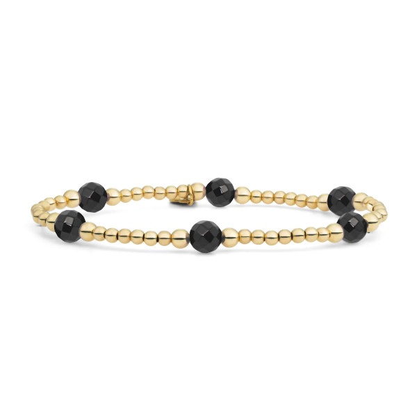 Sparkling Jewels Onyx Reverse Bold Mix armband BLK03G-G07