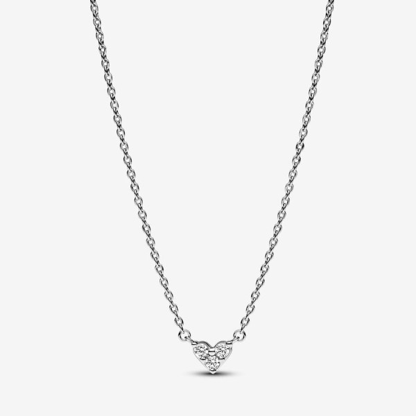Pandora Drie Stenen Hart Halsketting 393014C01-45