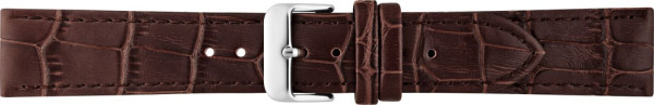 Horlogeband Kalfsleer met Alligator print 00046460 18 mm