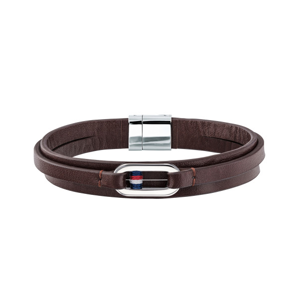 Tommy Hilfiger - Herenarmband TJ2790027 Bruin Leer