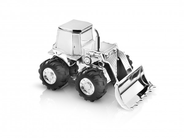 Zilverstad Spaarpot Shovel / Trekker - Verzilverd