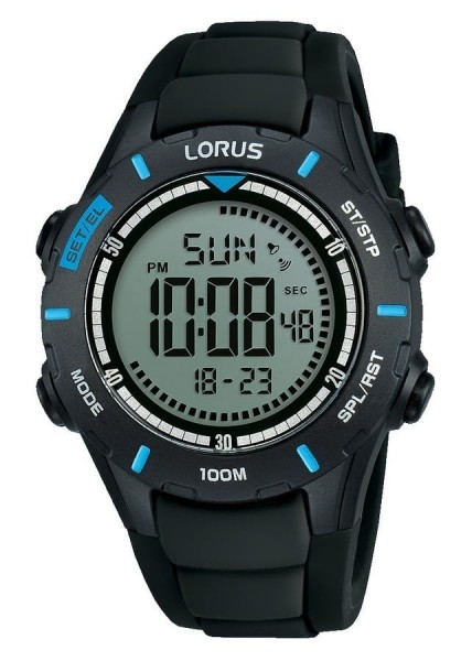 Lorus Herenhorloge Quartz Digitaal R2367MX9 Zwart