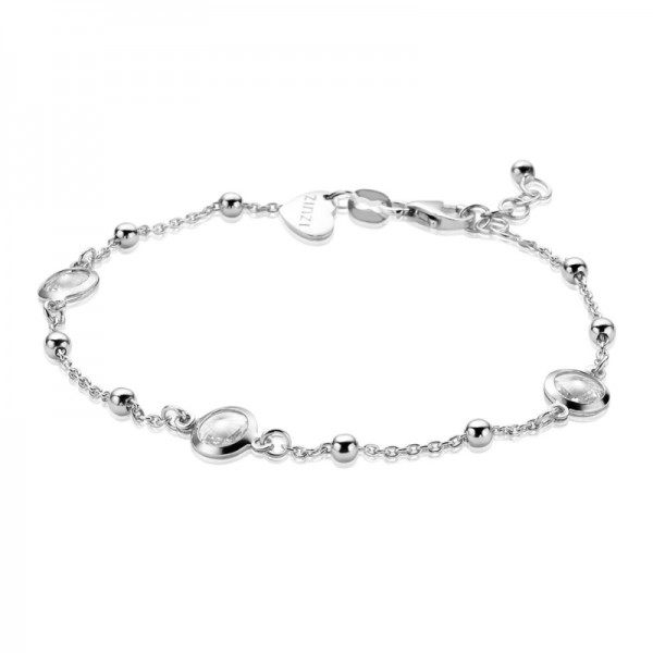 Zinzi Armband Dames Fantasieschakel ZIA1550 Zilver Swarovski