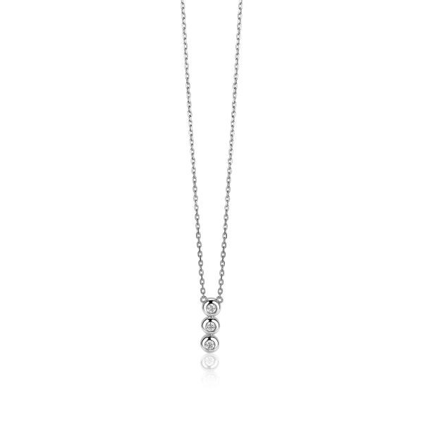 Zinzi - Zilveren Collier ZIC1443 Zirkonia