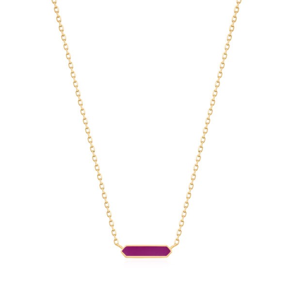 Ania Haie - Zilveren Collier N028-03G-R Goudkleurig
