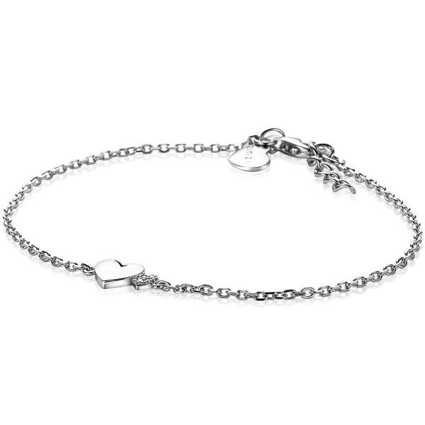 Zinzi - Zilveren Armband ZIA2137 Hartjes