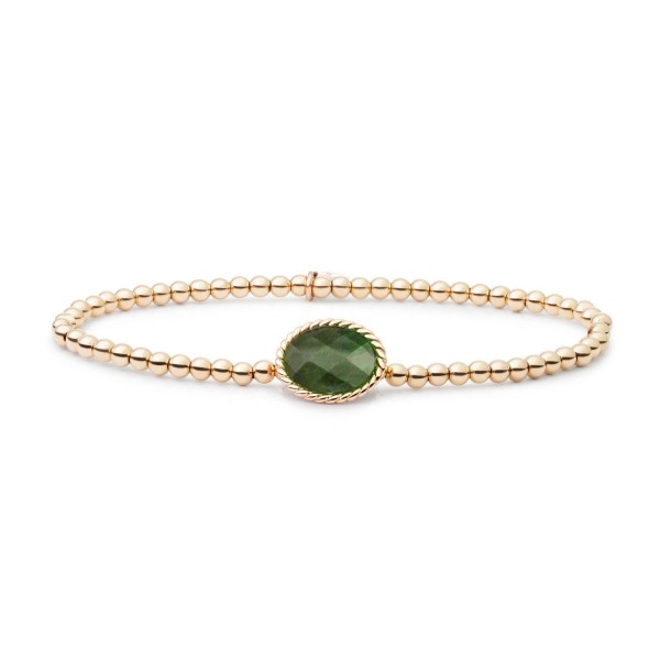 Sparkling Jewels - Zilveren Armband SB-G-3MM-TG16 Goudkleurig