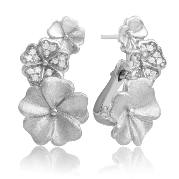 Sparkling Jewels - Blossom Crystal Oorstekers Zilver - EAS07