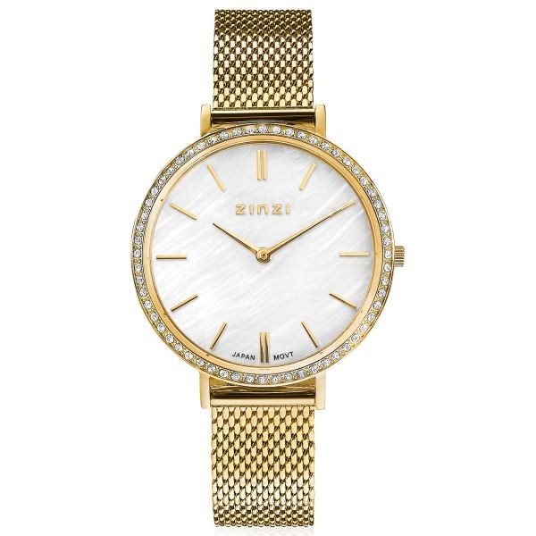 Zinzi - Grace ZIW1334 Dameshorloge - Goudkleurig met Crystals