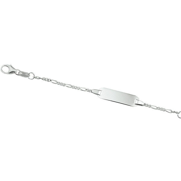 Zilver Babyplaatarmband 9-11cm