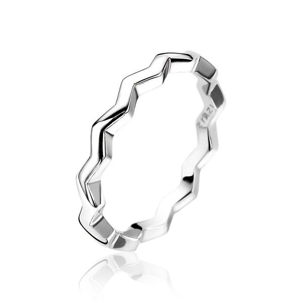 Zinzi - Zilveren Ring ZIR1581-50 Zig Zag