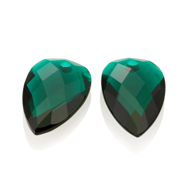 Sparkling Jewels Petrol Green Quartz Blossom Oorbel Edelsteen EAGEM52-BS