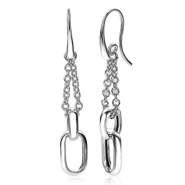 Zinzi - Zilveren Oorhangers ZIO1804 Schakels