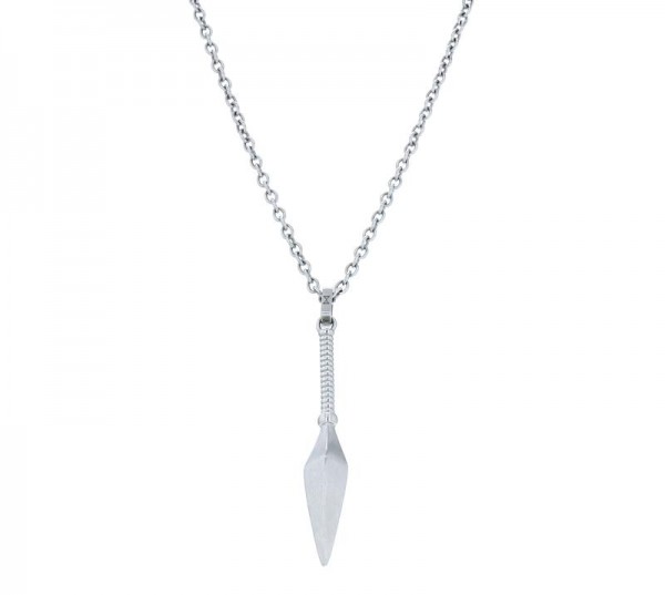 Aze Jewels - Stalen Collier AZ-NL002-A-080 Zilverkleurige Speer