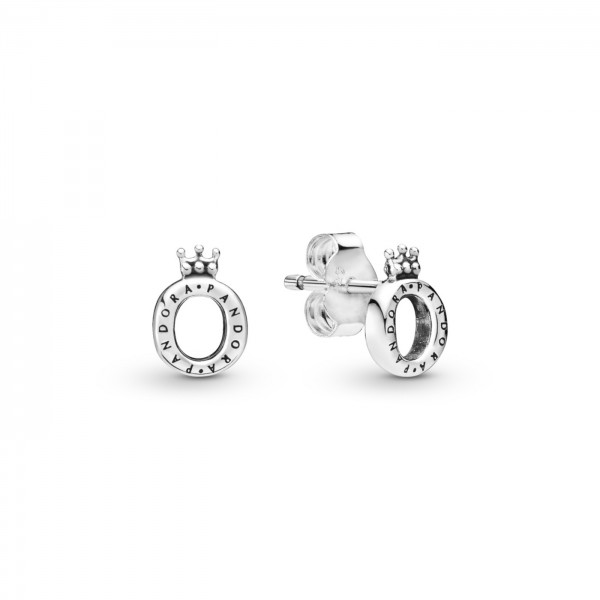 Pandora Signature - Gepolijste Oorknoppen Kroon O 298295