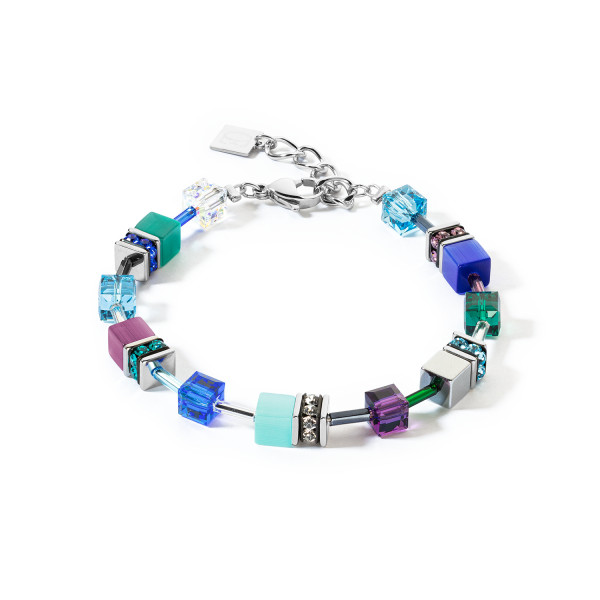 Coeur de Lion GeoCUBE Iconic Armband Turquoise Lilac 2838/30 - 0608