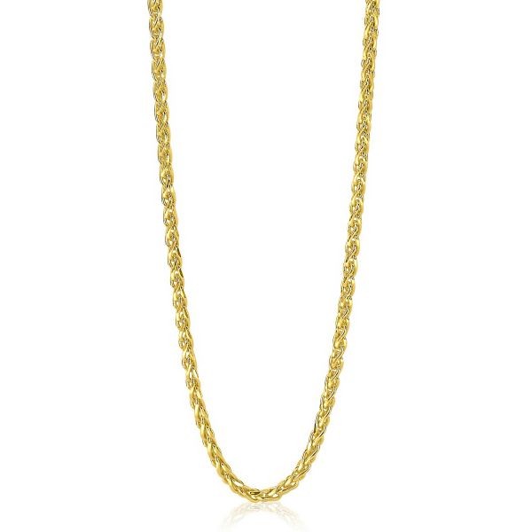 Zinzi - Zilveren Collier ZIC1931G Goudkleurige Schakels