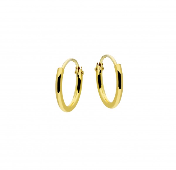 Oorringen 11x1,3MM - 14KARAAT GOUD