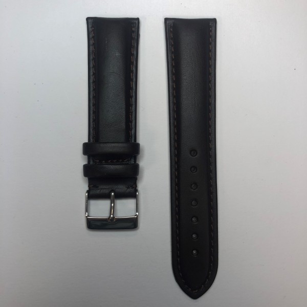 Remerko Horlogeband - Donker Bruin - 22mm