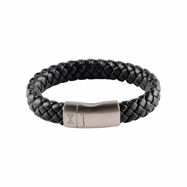 Aze Jewels - Jongens Armband AJ-BL402-A-180 Black - Breed